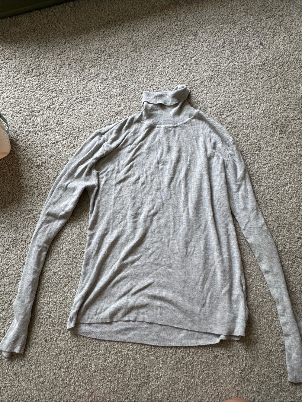 Primark Light Gray Turtleneck Long Sleeve Top